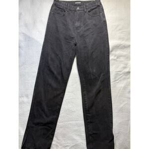 Momokrom Washed Black Straight Leg Jeans (UK 10 / EU 38)